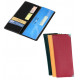 Porte chéquier 3 poches cartes bancaires, en simili cuir avec barrière RFID